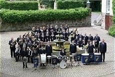 Gruppenbild Musikzug Wietersheim Schloß Petershagen